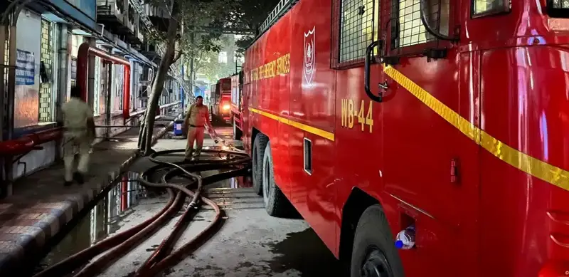 Пожар в больнице в Индии