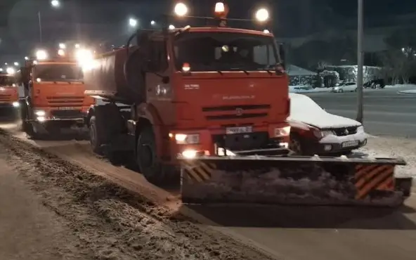 уборка снега в Астане
