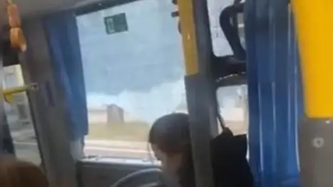 Грузовик столкнулся с автобусом в Алматы