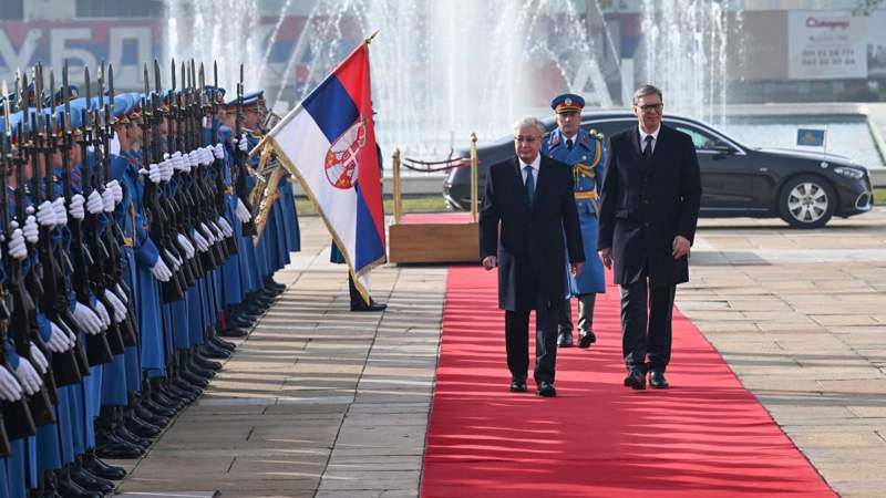 Guard of Honor and gun salute: Official welcome ceremony held for Kassym-Jomart Tokayev in Belgrade 