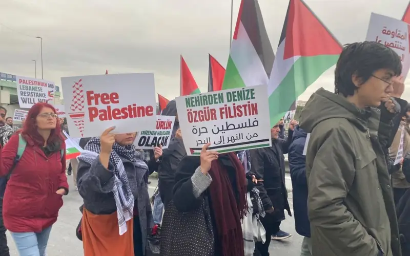 Акция протеста в порту Стамбула: активисты требуют прекратить поставки в Израиль