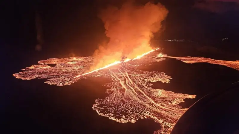 Iceland’s Reykjanes volcano erupts for 7th time since December 2023