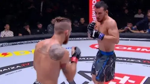 Kazakh MMA fighter upset at Naiza 69 MMA tournament in Almaty