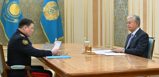 Президент принял министра внутренних дел Ержана Саденова