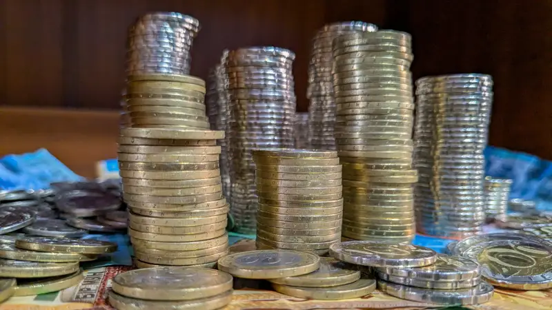 Деньги монеты Ақша