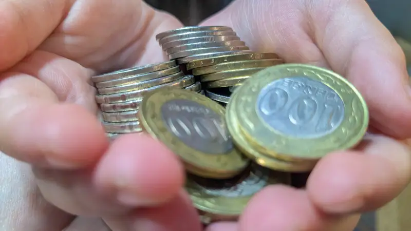 Деньги монеты Ақша