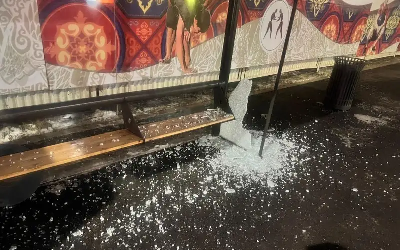 Astanada aıaldamaǵa temir laqtyryp, kóliktiń áınegin urǵan vandaldar jazalandy