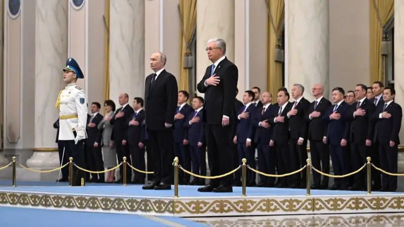 Глава государства Касым-Жомарт Токаев встретил Президента России Владимира Путина в Акорде