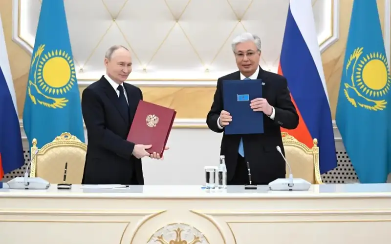 Қозоғистон ва Россия раҳбарлари қўшма баёнот билан чиқишди