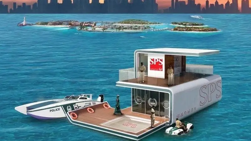 Dubai Police plan to launch the world’s first floating smart police station by 2026