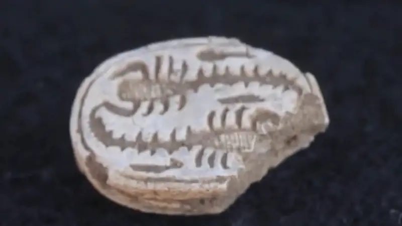 12-year-old Israeli girl finds 3,500-year-old Egyptian scarab amulet   