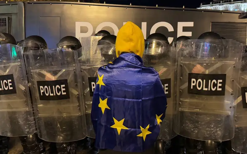 В Грузии вновь протестуют против остановки вступления страны в Евросоюз