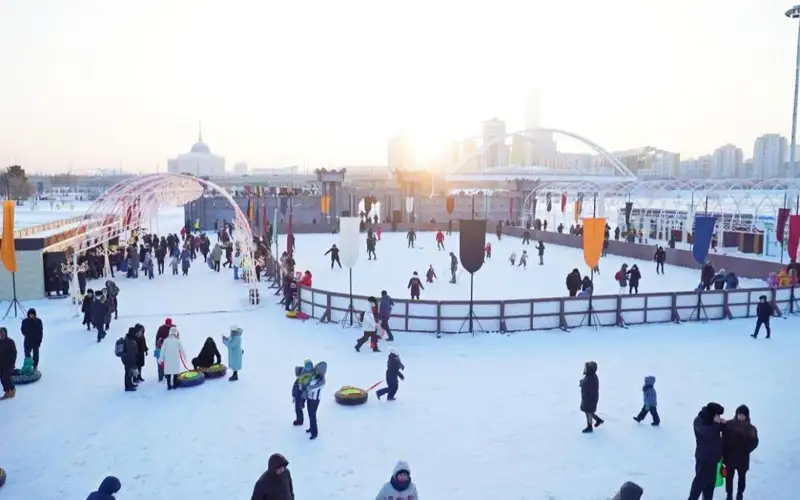 Где установят катки, горки и фотозоны к Новому году в Астане