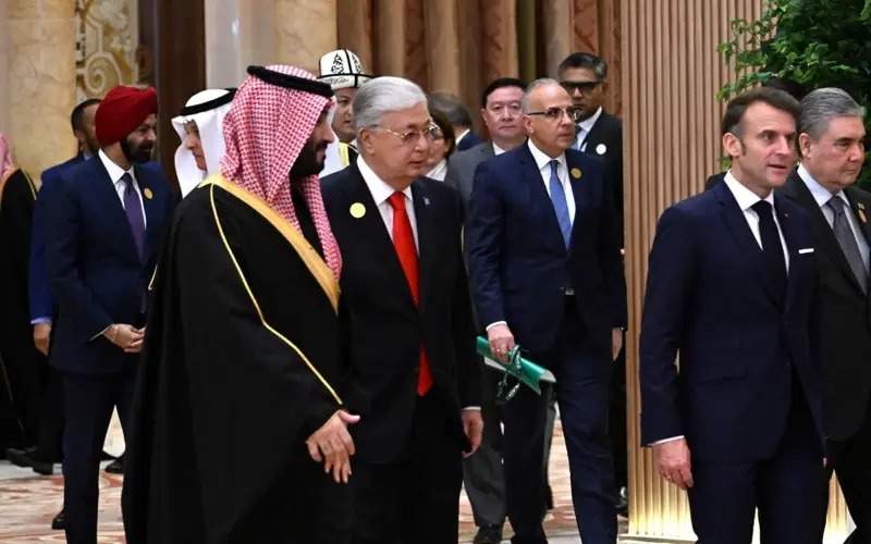 President Tokayev and other participants of One Water Summit gather for photo-op in Riyadh 