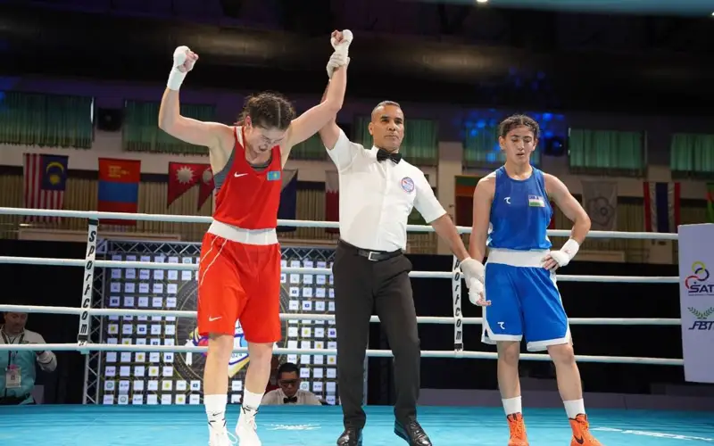 Екі боксшымыз Азия чемпионатының жартылай финалына өтті 