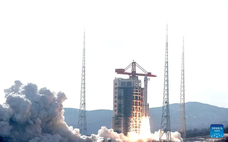 China announces successful launch of new satellite group