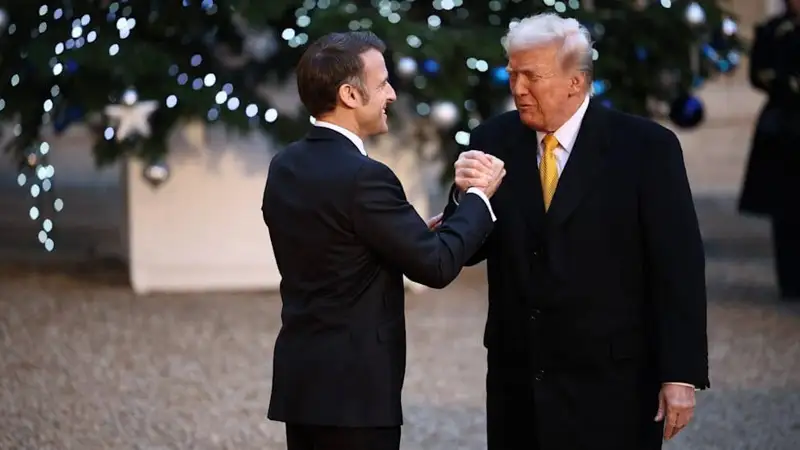 Трамп и Макрон