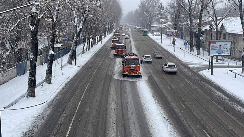 снег Алматы