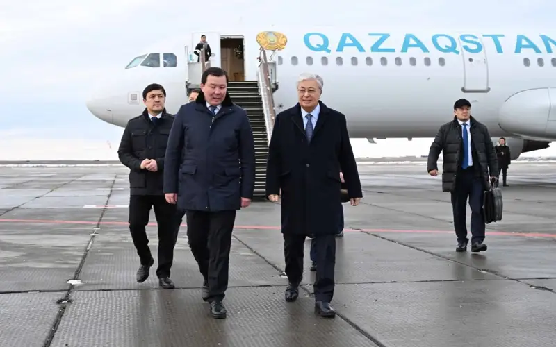 President Tokayev arrives in Aktobe region