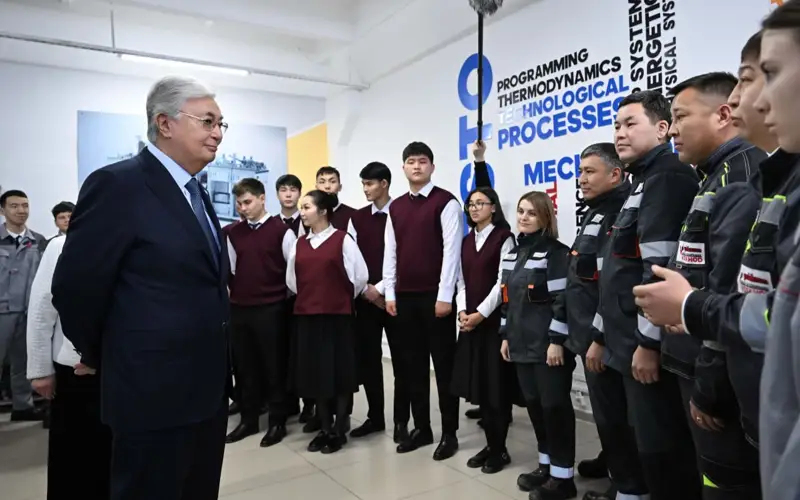 Kassym-Jomart Tokayev visits Khromtau Mining and Technical College