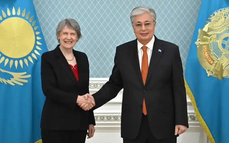 President Tokayev meets EITI Chair of the Board Helen Clark