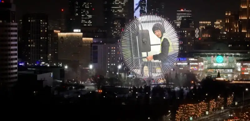 阿斯塔纳摩天轮成环保象征，感谢清洁工辛勤付出