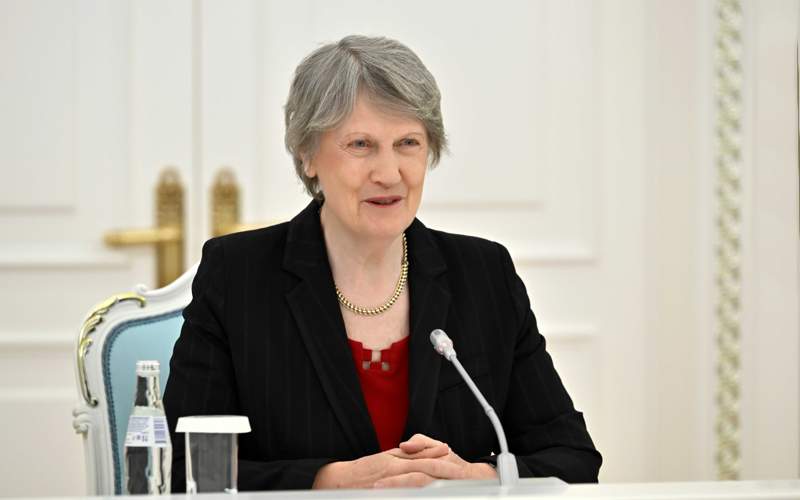 President Tokayev meets EITI Chair of the Board Helen Clark