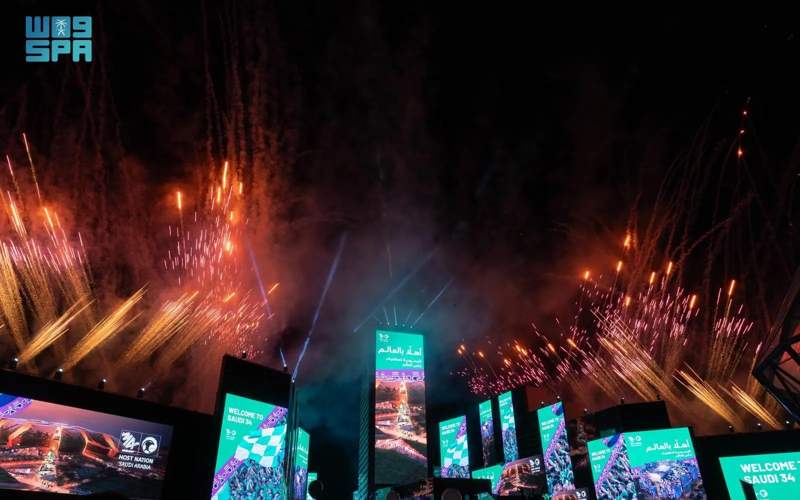 Riyadh celebrates with fireworks Saudi Arabia's successful bid to host 2034 FIFA World Cup 