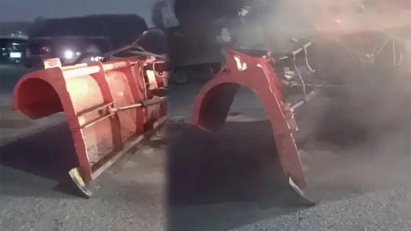 Шымкентская магия: снегоуборочная техника работает без снега