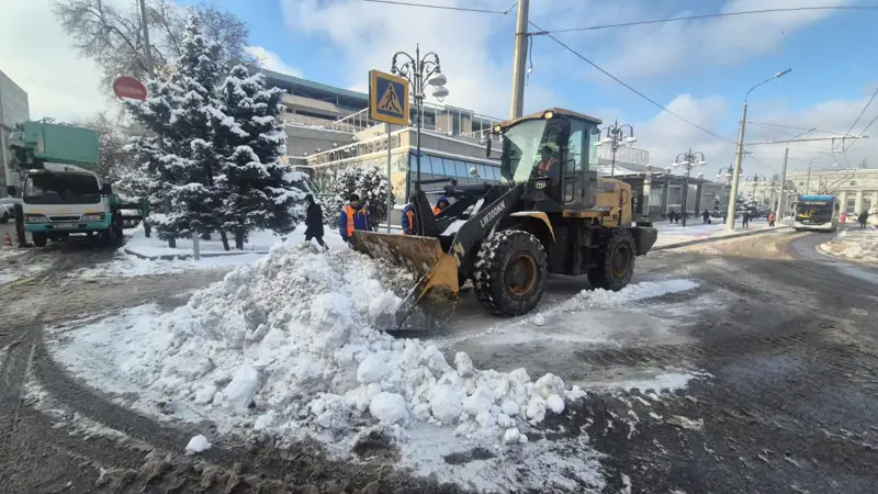 Алматы, қыс, қар, коммуналдық қызмет