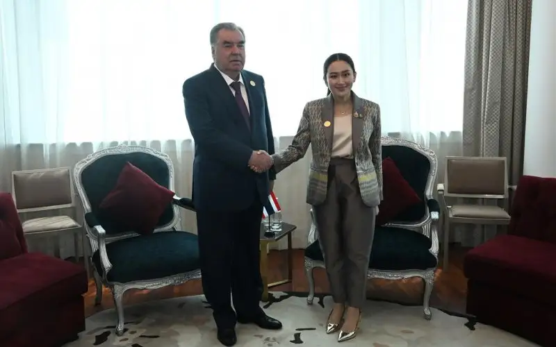 Emomali Rahmon, Paetongtarn Shinawatra discuss strengthening Tajik-Thailand relations