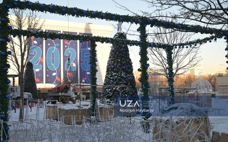Тошкентда Янги йил байрамига тайёргарлик бошланди