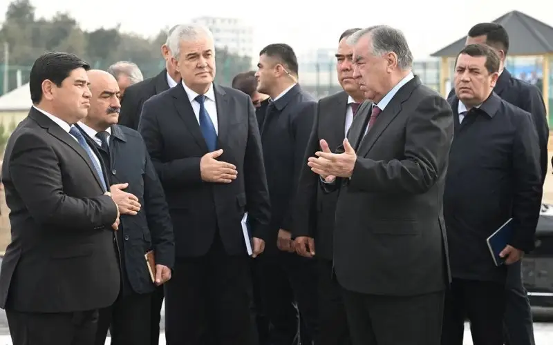 Emomali Rahmon attends opening of boarding school for orphans in Istaravshan