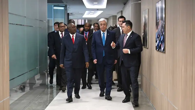 Қазақстан мен Гвинея-Бисау президенттері «Астана» халықаралық қаржы орталығына барды