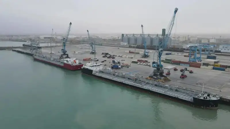 Жорий йилда Ақтау порти орқали 6,8 миллион тонна юк ташилди