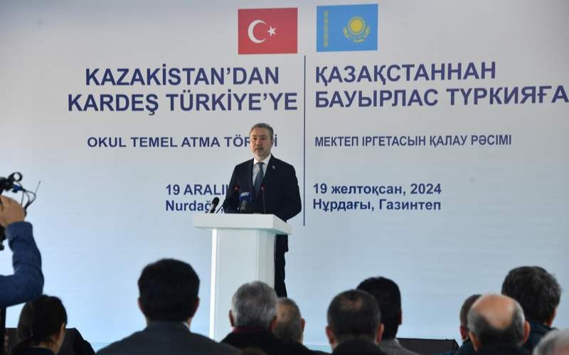 Kazakhstan starts building school in quake-affected Turkish province   Gaziantep 