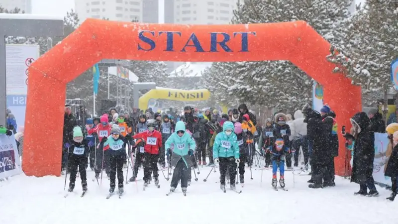 В Астане открыли лыжный сезон
