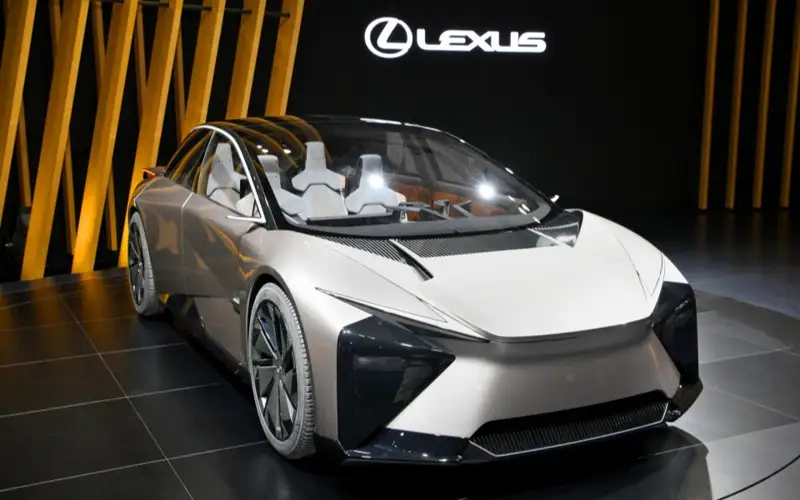 File photo taken in October 2023 in Tokyo shows a concept model of Toyota Motor Corp.'s next-generation Lexus electric vehicle.
