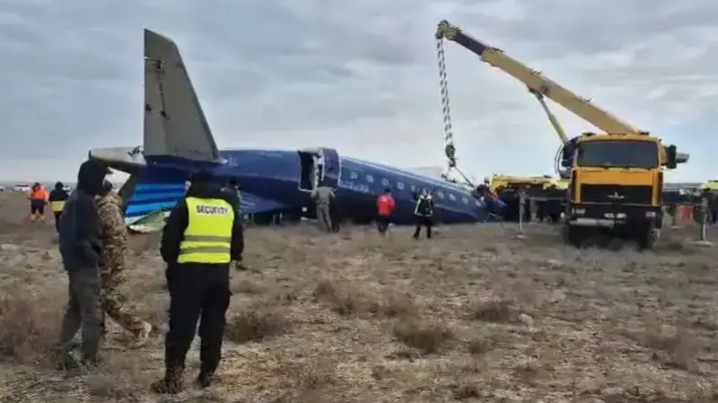 69 people were onboard Azerbaijan Airlines plane that crashed near Aktau