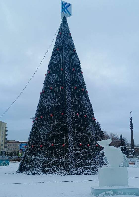 ледовый город в Кокшетау 