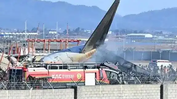 крушение самолета в Корее