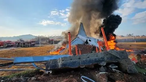 крушение самолета в Корее