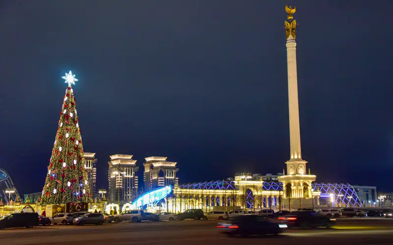 Астана жаңа жылдық безендіруі