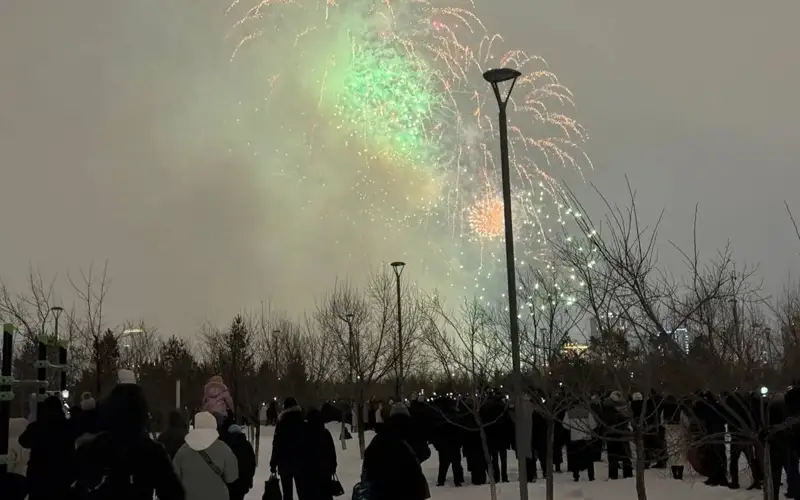 Astana welcomes New Year 2025 with spectacular fireworks display