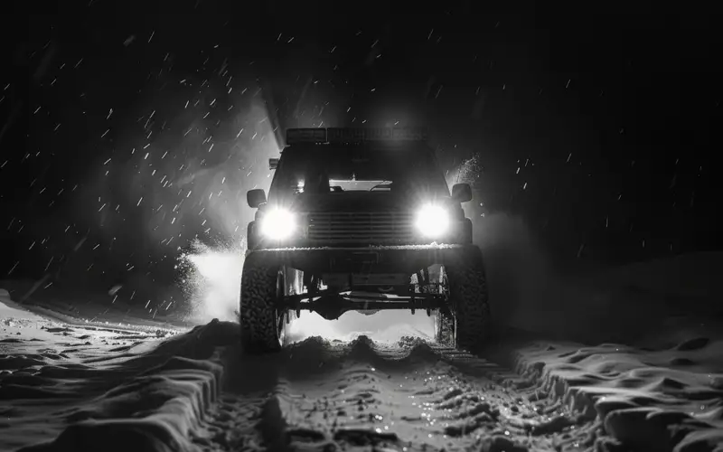 дороги зима авто машина транспорт метель 