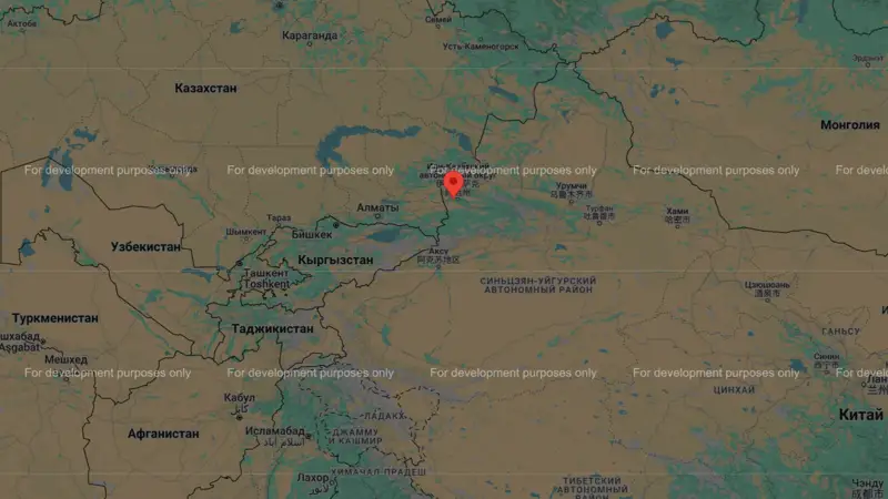 Землетрясение зафиксировано в 353 км от Алматы