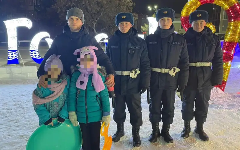 Гвардейцы вернули родителям двух пропавших девочек в Петропавловске