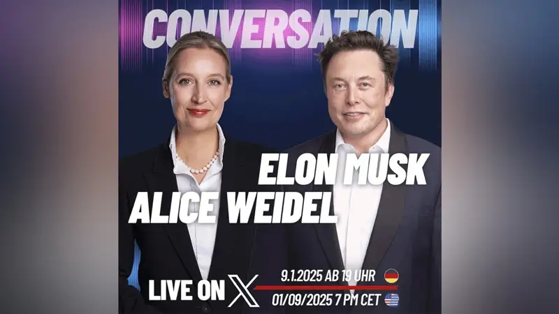 Илон Маск проведет интервью с немецким политиком