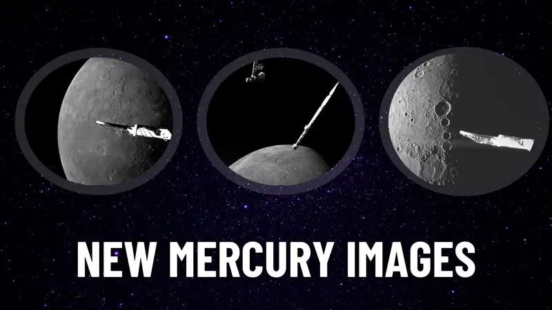ESA and JAXA mission captures new Mercury images