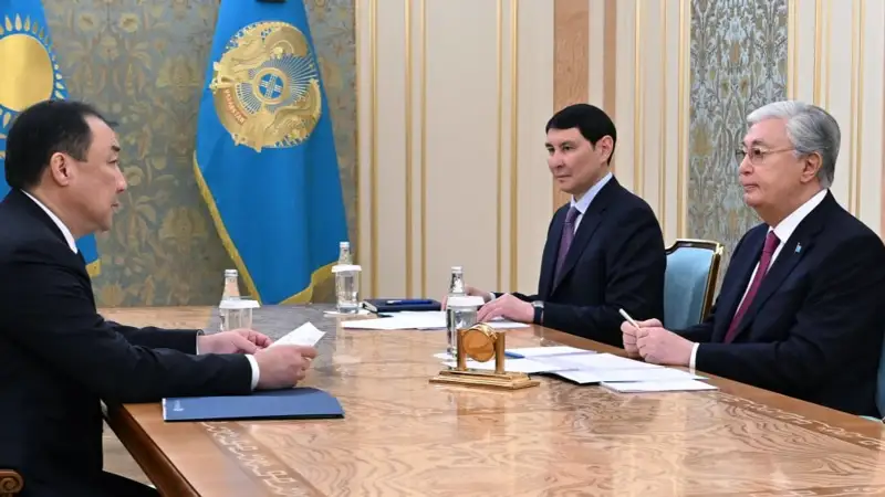 Глава государства принял председателя правления АО «НК «ҚТЖ» Нурлана Сауранбаева